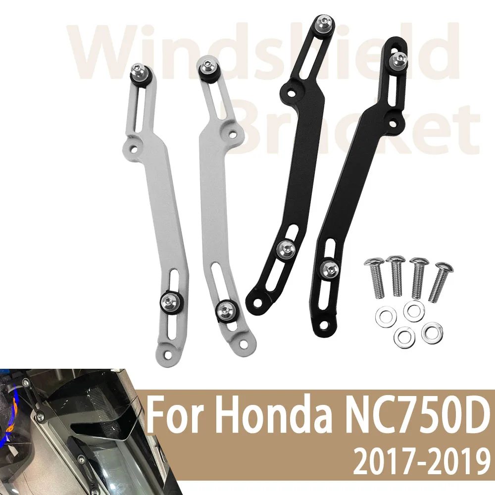 

Motorcycle Windscreen Adjusters Aluminum Windshield Bracket For HONDA NC750D NC 750D 2017 2018 2019 Accessories