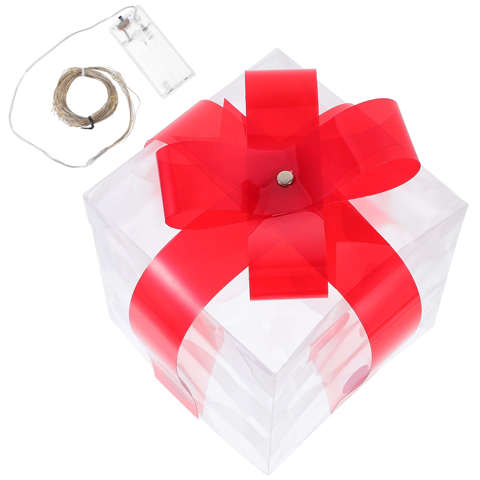 

Lighted Christmas Gift Box Luminous Decor Ornament For Home Hotel Bar Led Xmas Present Box Adornment No Glowing