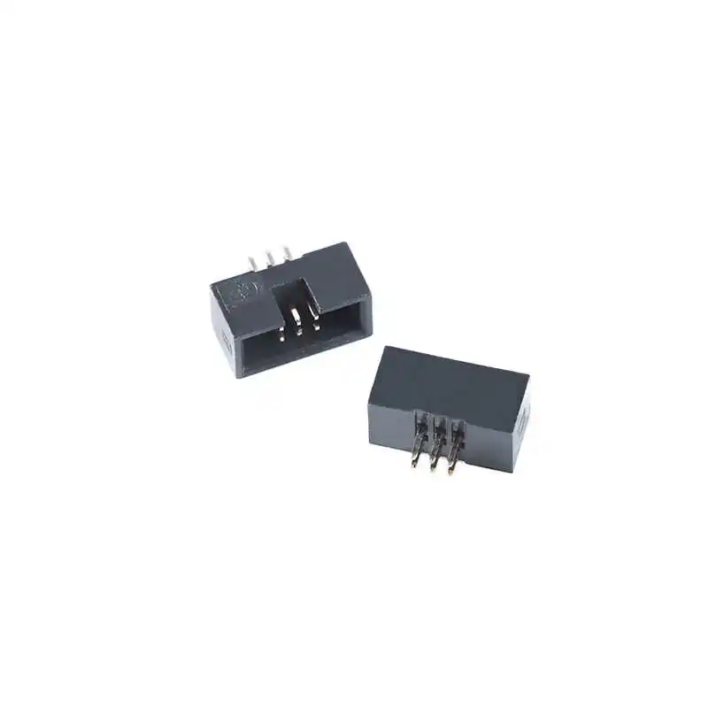 DC3-6/8/10/12/14/16-50P Straight Pin 1.27mm Pitch Simple IDC Socket Connector