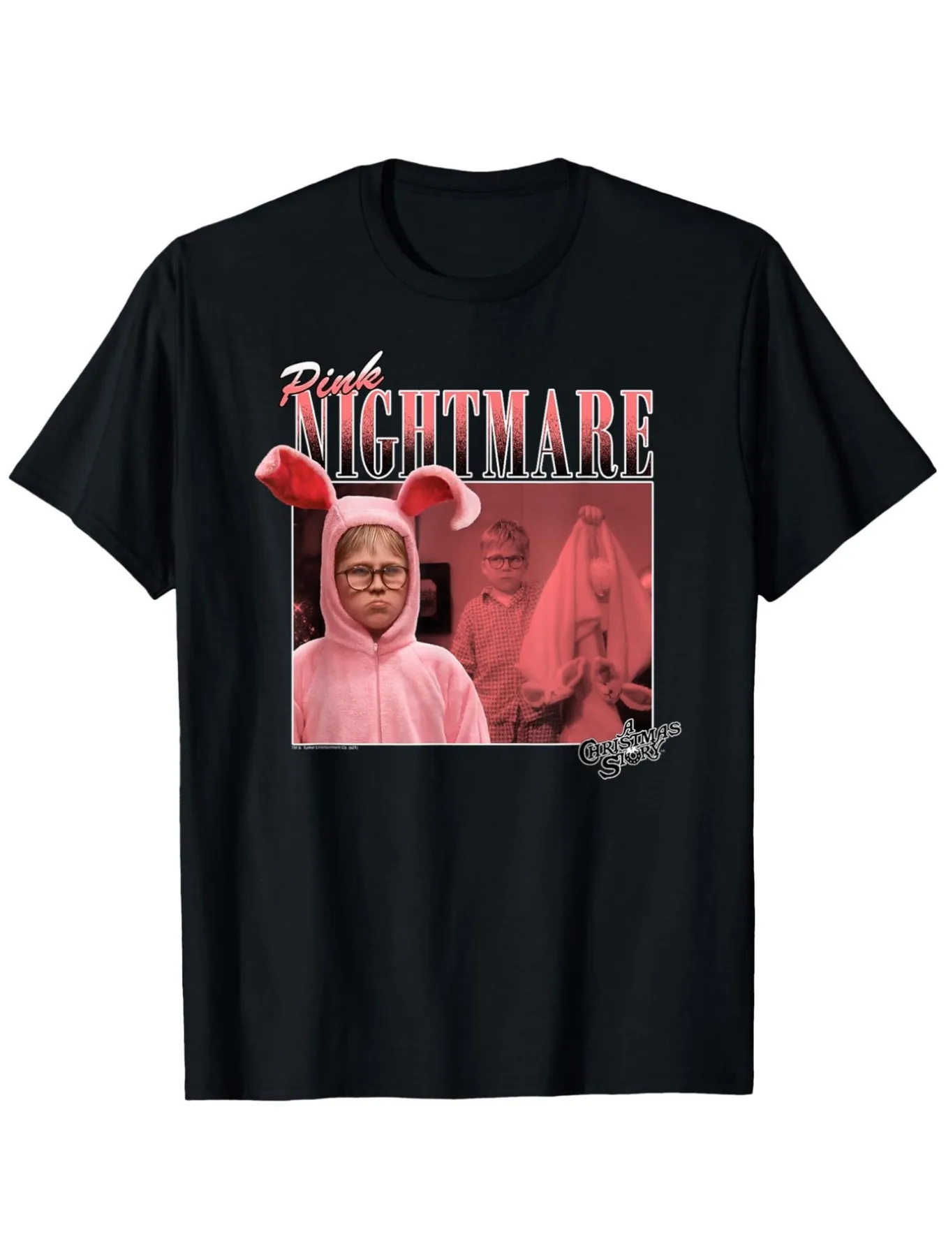 

Top Pick Local A Christmas Story 90s Pink Nightmare Retro Graphic Tee