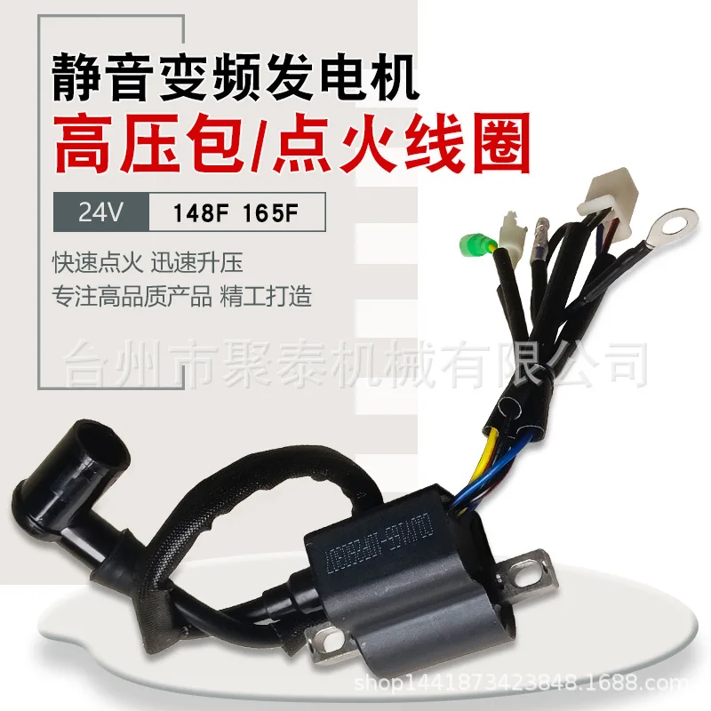 24V Parking Air Conditioning 148F e Generator Parts Dajiang Duka 2418 165F High Voltage Package Ignition Coil