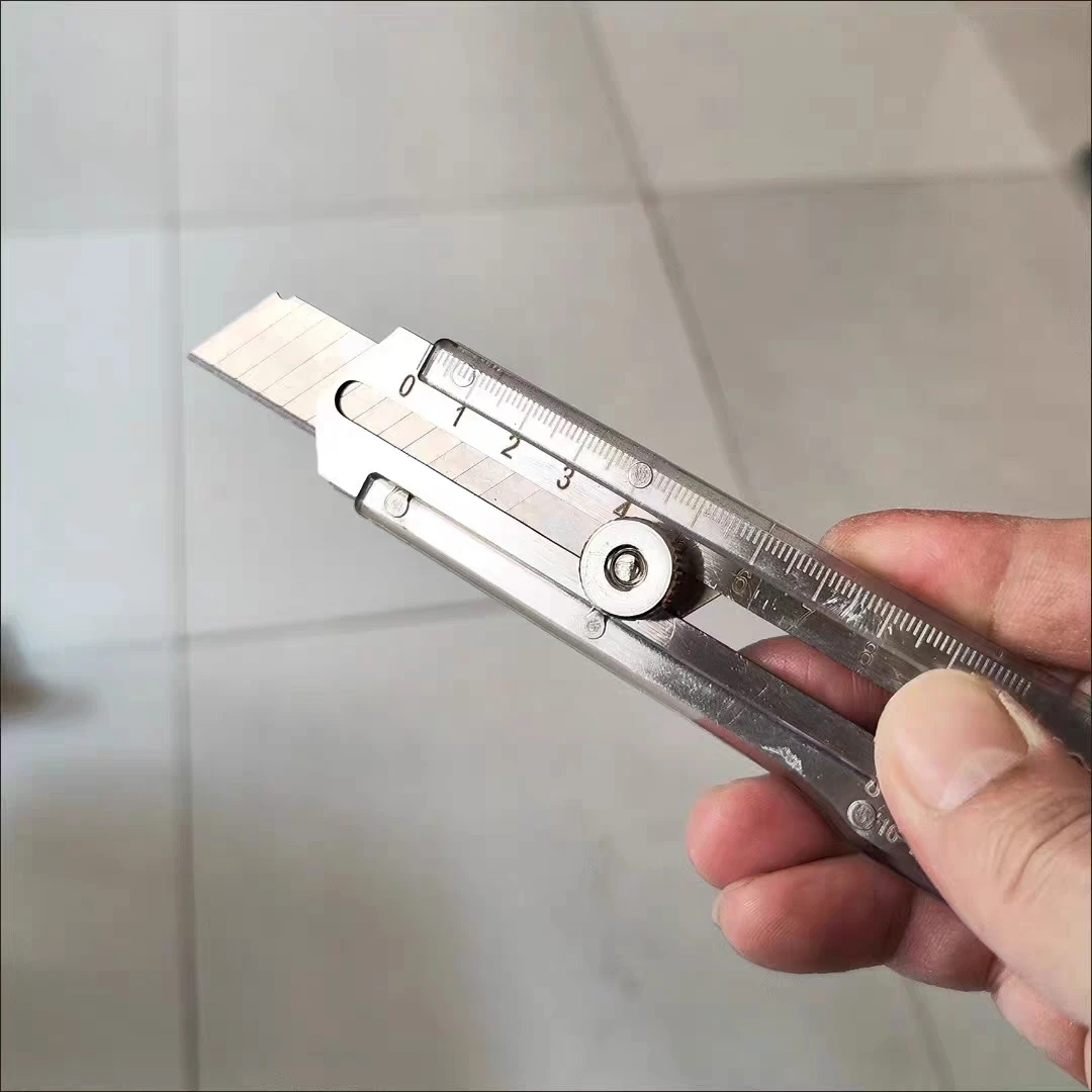 8-in-1 Multi-purpose Utility Knife Box Cutter Stainless Steel Retractable Heavy Duty Waterproof with Snap-off Blades