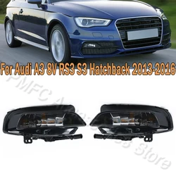 PMFC Front Bumper Fog Lamp Assembly Driving Fog Light Lamp For Audi A3 8V RS3 S3 Hatchback 2013 2014-2016 8V0941699 8V0941700