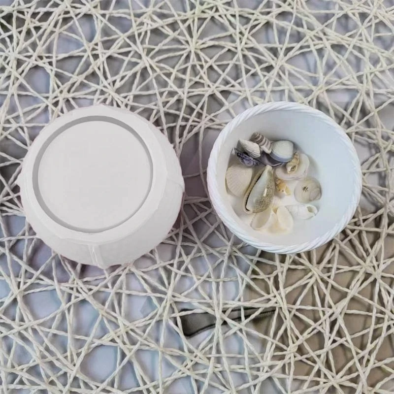 النسيج سلة زهرة أواني السيليكون قوالب القوالب القوالب النضرة الراتنجات