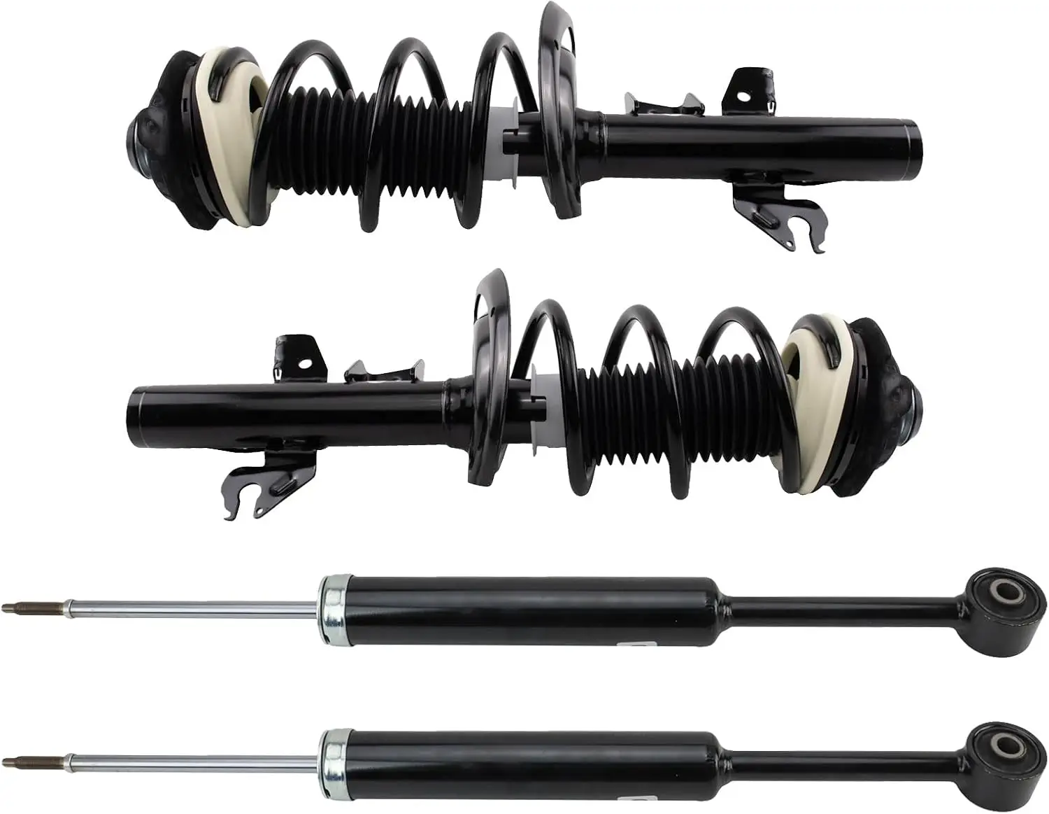 

Front and Rear Complete Strut Assembly & Shock Absorber Kit Complete Strut & Coil Spring Assembly Compatible with 2015-2017 Chry