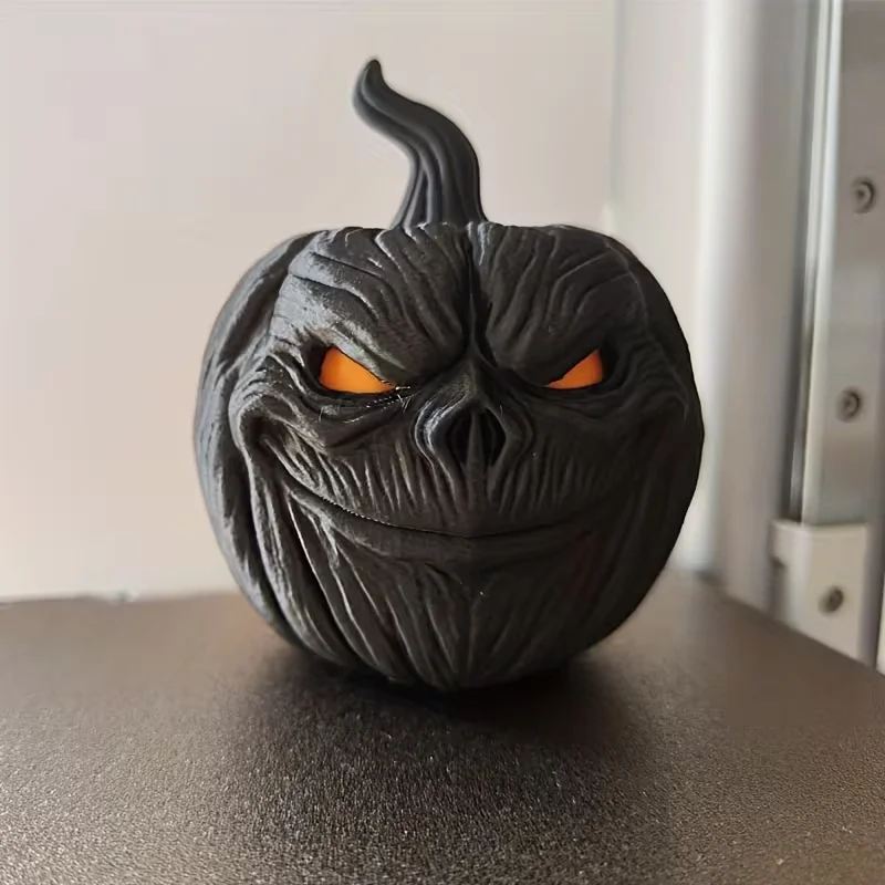Dark Pumpkin Desktop Ornament Suitable For Christmas And Halloween Decoration