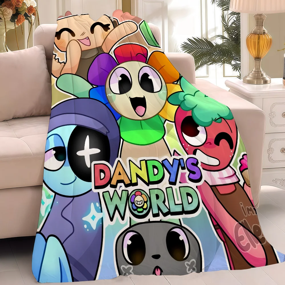 Game D-Dandys World Blanket Warm And Soft Suitable For Bedroom Living Room Sofa Bed Office Travel Camping