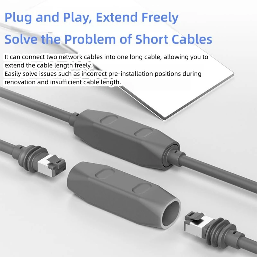 4/2/1Pcs For Starlink Gen 3 Plug-and-Play RJ45 Cable Coupler Ethernet Adapter Waterproof Network Extension Cable Connector