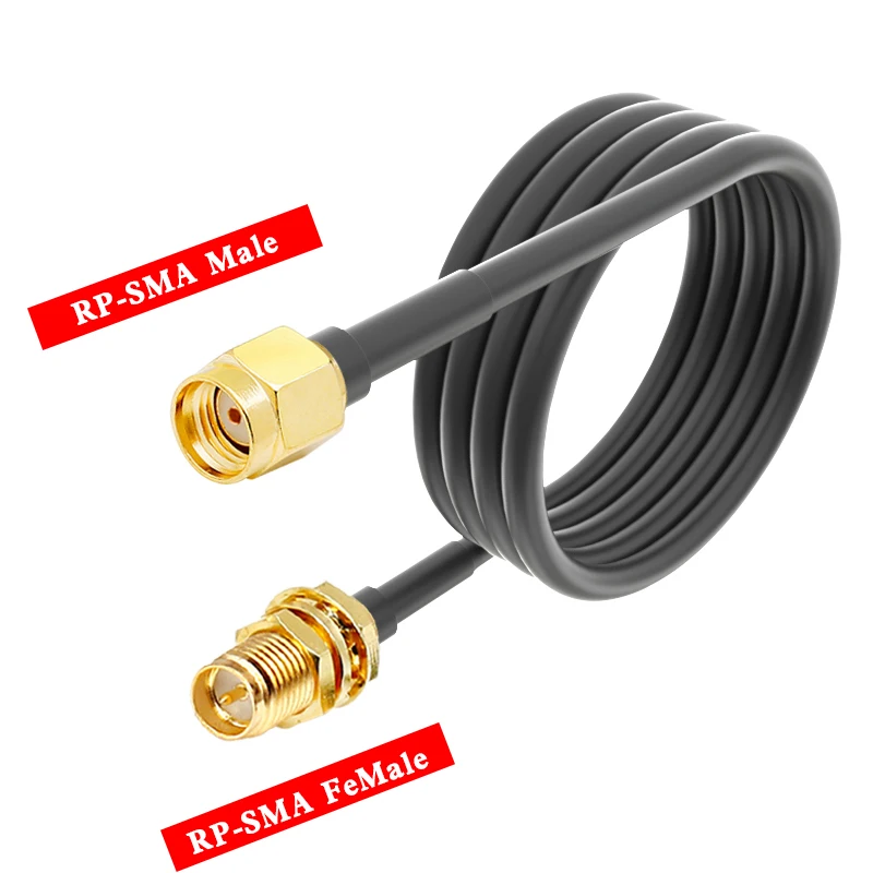 

SMA Male to SMA Male RG58 50ohm Coaxial Cable SMA Plug WiFi Antenna Extension Cable Connector Adapter Pigtail 1M 2M 5M 10M 20M