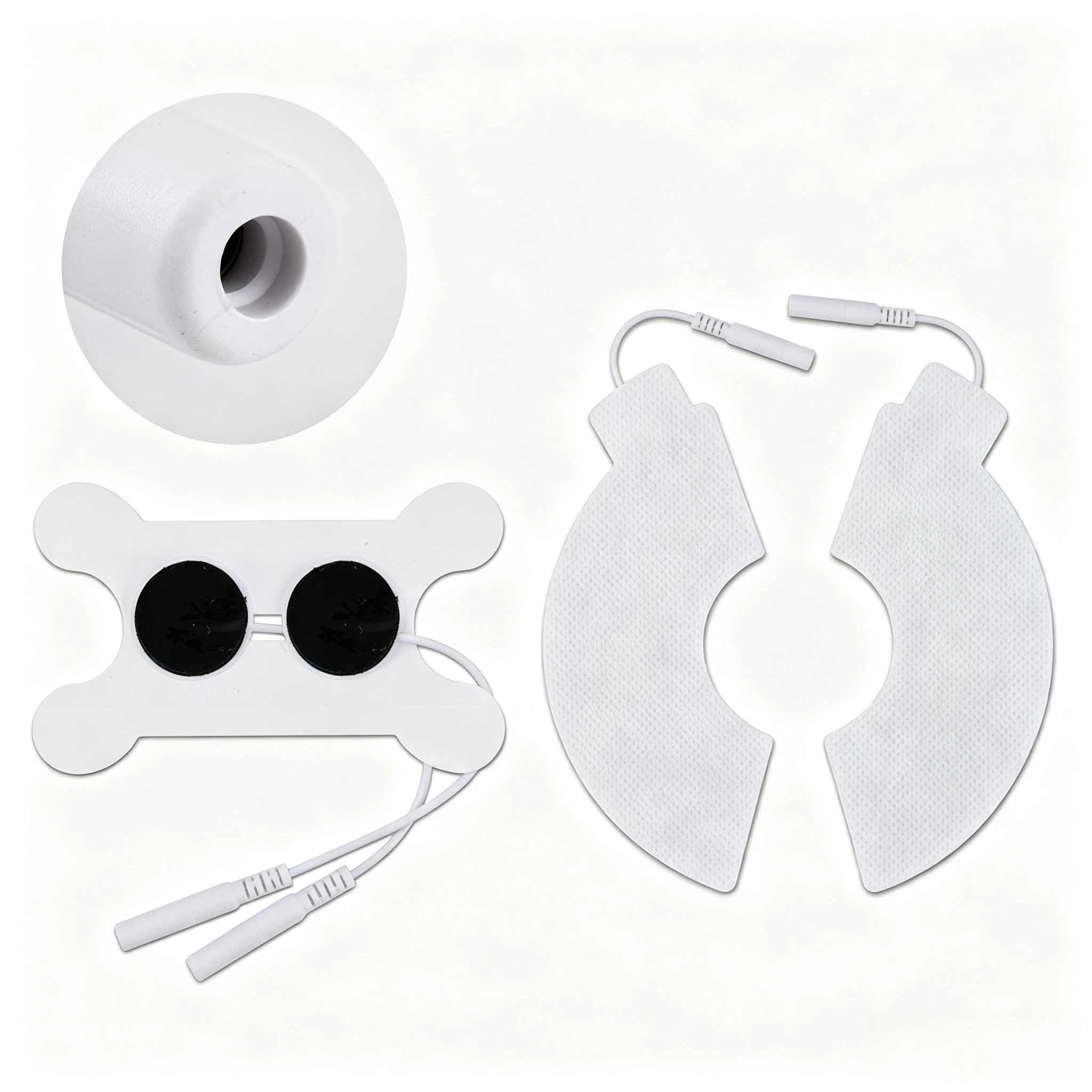 EMS Tens Electrode Pads Gel for Throat Chest Body Massager Non-Woven Patch Self-Adhesive Acupuncture Physiotherapy Massage Pad
