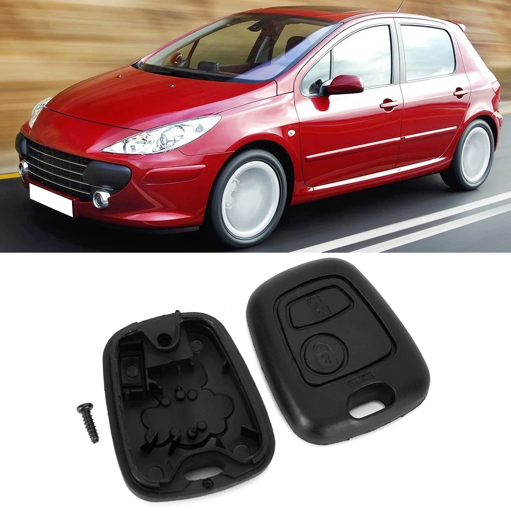 

2 Button Car Intelligent Remote Control Key Fob Case Cover Replacement Fit for Peugeot 206 Car Key Cover Remote Control Key Case