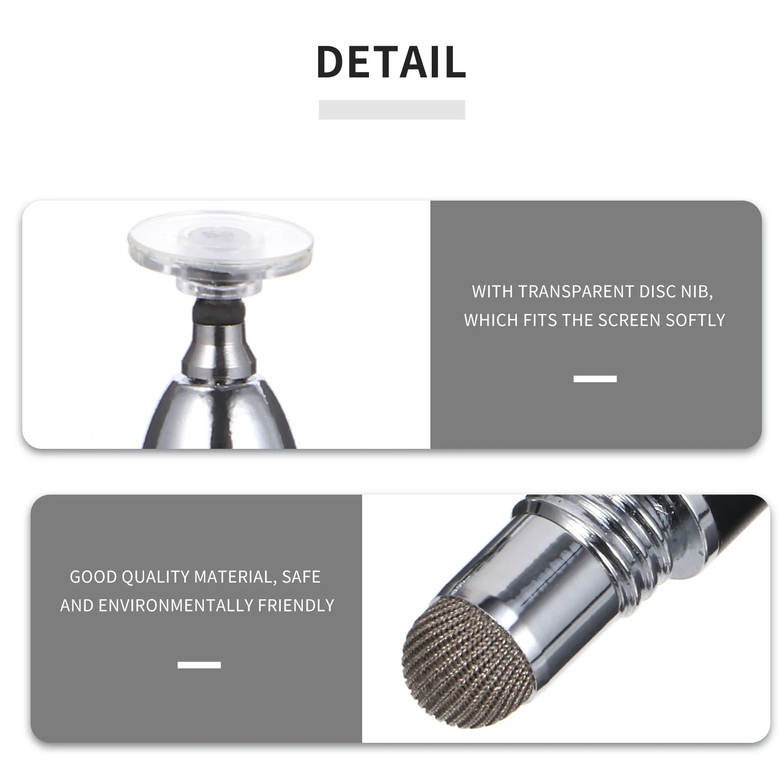 

Высокочувствительный стилус 2 в 1, для сенсорных экранов, прозрачный наконечник для диска, точное письмо, рисование, сменный наконечник, без задержки