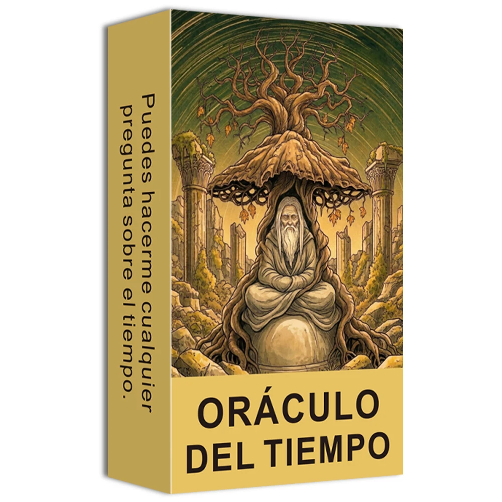

Original Spanish Oracle Cards Deck, Time Theme, 54 Cards, Self-reflection & Exploration, Card Games, Tarot Cards, 12*7cm, 14+