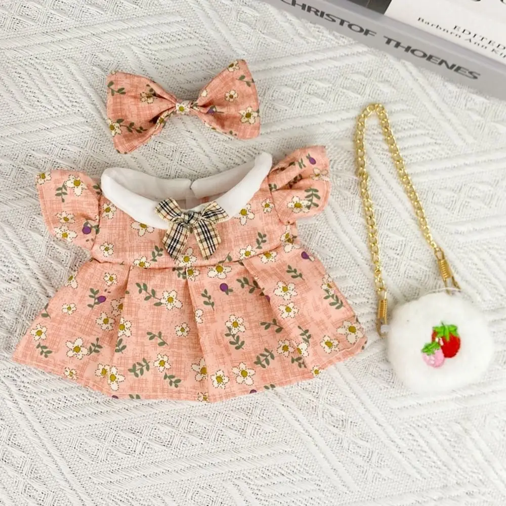 Spring Summer Cotton Doll Dress Princess Dresses Jk Dress 20cm Cotton Doll Clothes Headwear Sweet Skirt Idol Dolls Skirt