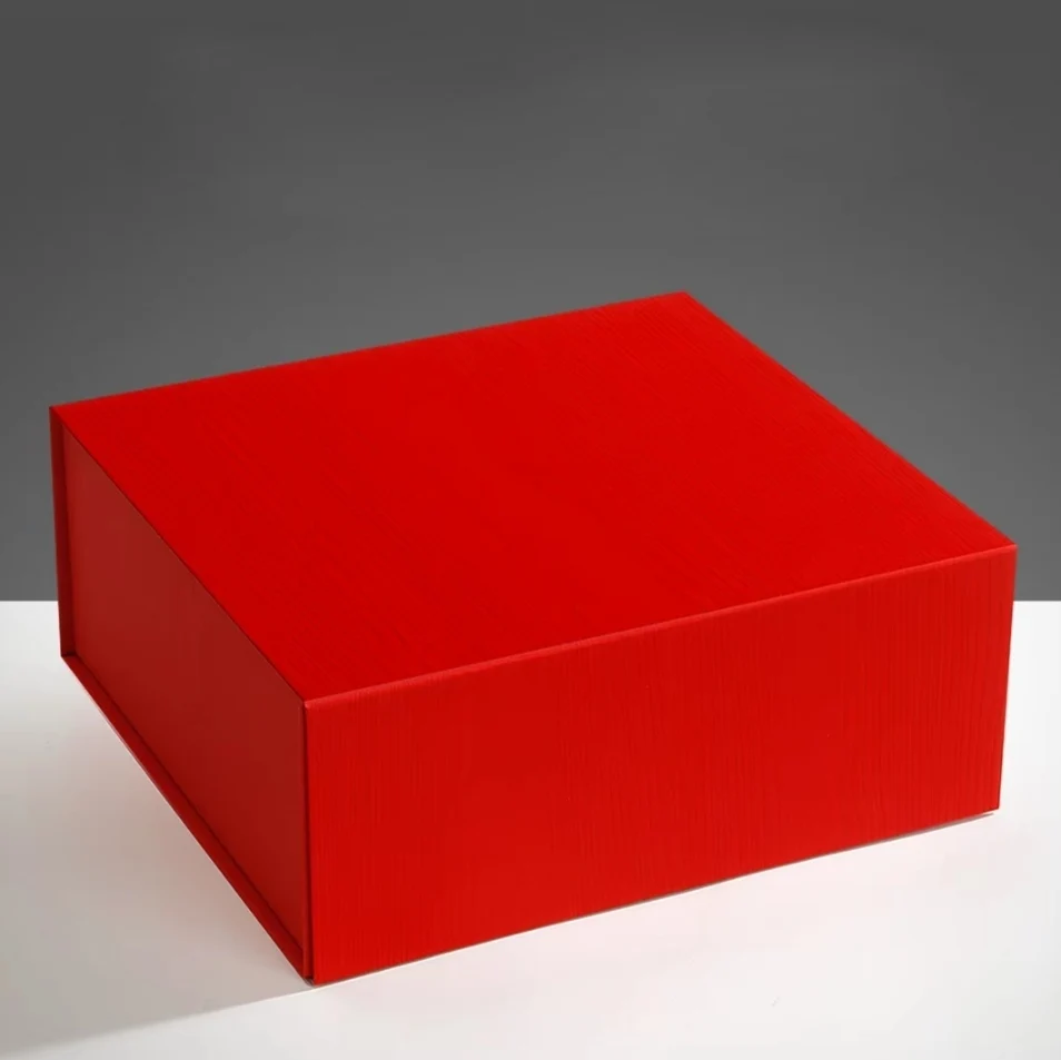 37cm*30cm*12.5cm Magnetic Lid Box Foldable Ribbon Packing Boxes Color Gift Box for Presents Birthday Valentines Christmas 4