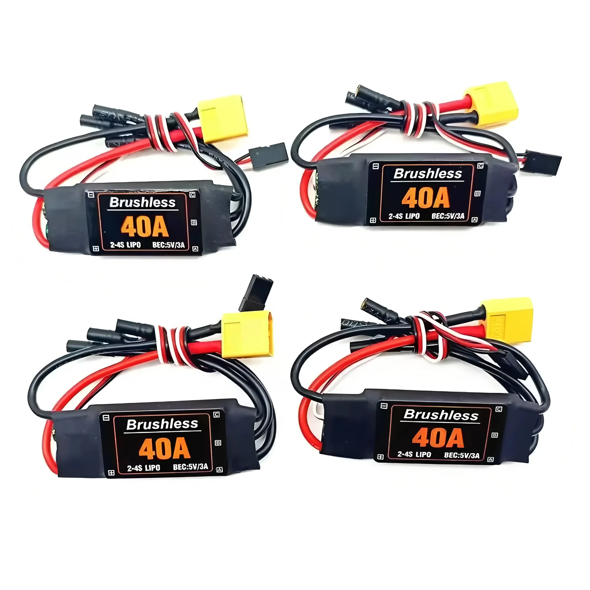 

40A ESC brushless electronic speed controller 2-4S with 5V3A UBEC for RC FPV quadcopter fixed-wing model aircraft