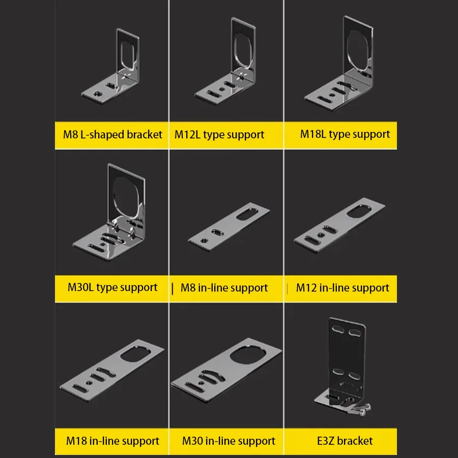 Proximity switch photoelectric switch sensor L-shaped mounting bracket M8M12M18M30 fixed base