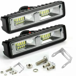 LED Headlights 12-24V For Auto Motorcycle Truck Boat Tractor Trailer Offroad Working Light 48W LED Work Light Spotlight