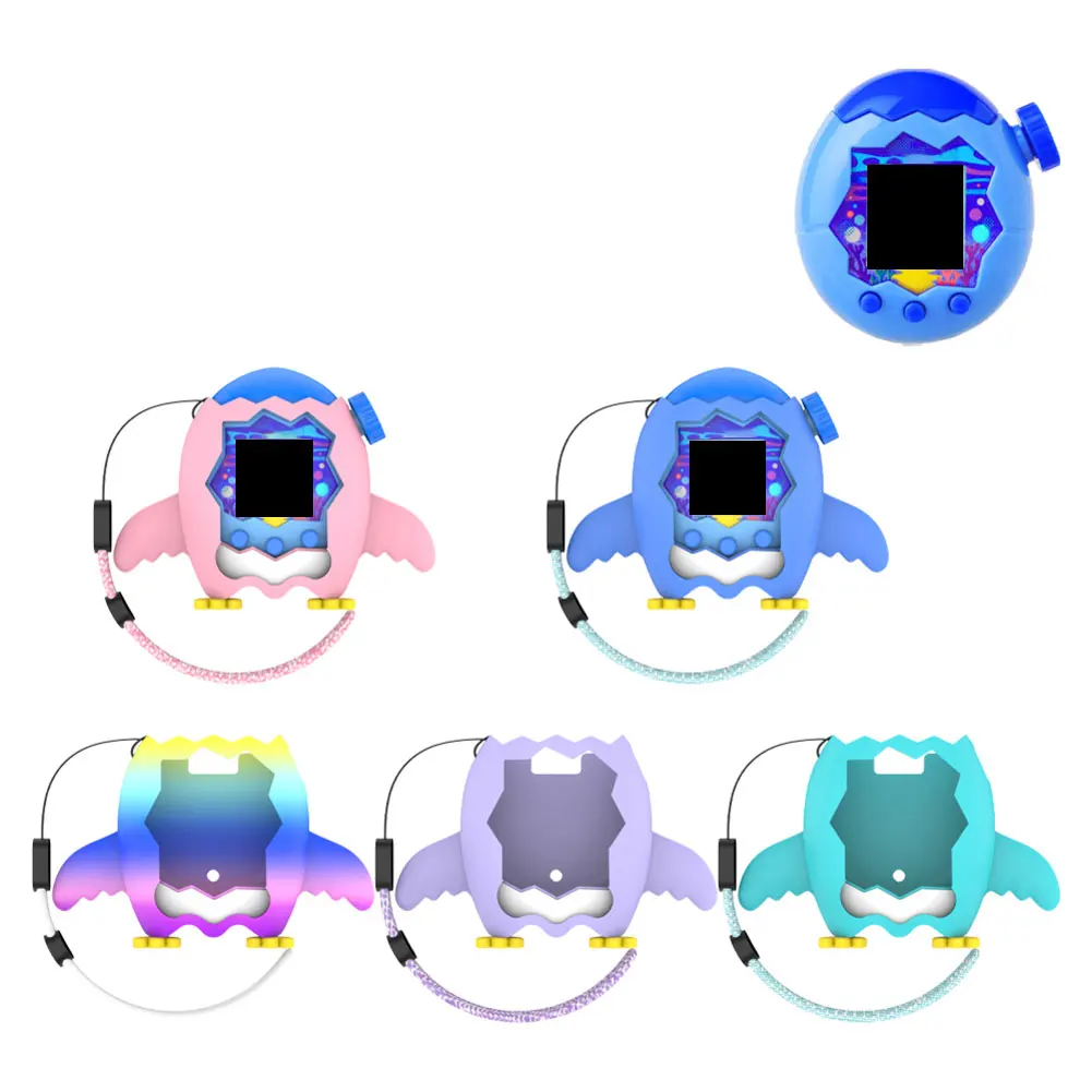 Hot Sales Cute Silicone Protective Case For-Tamagotchi With FingerLanyard Electronic Pet Machine Without Cover Soft Gaming Tool