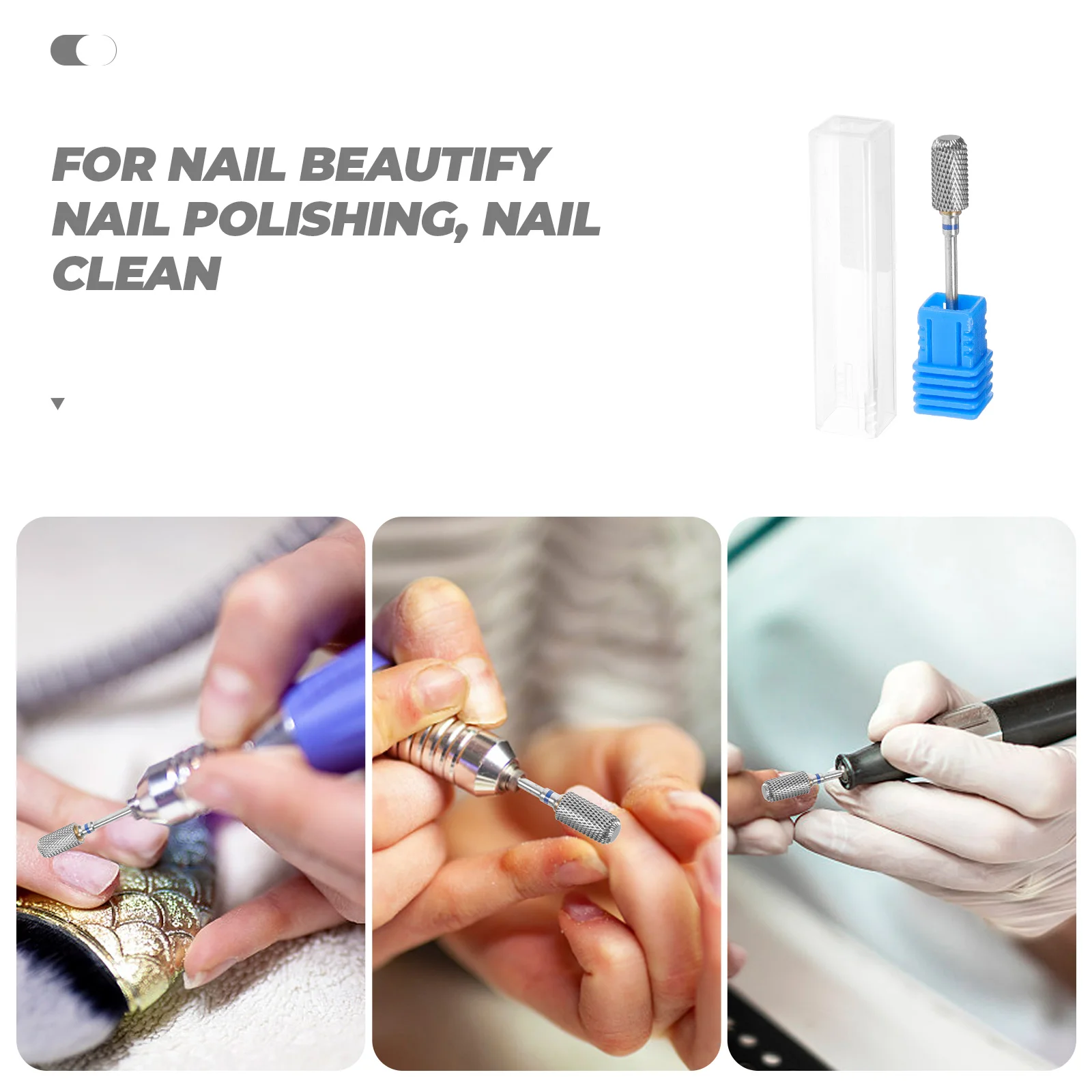 

Nail Drill Bit For Acrylic Nails Cuticle Cleaner Remove Gel Polish Manicure Tool Tungsten Bits Nail Art Care