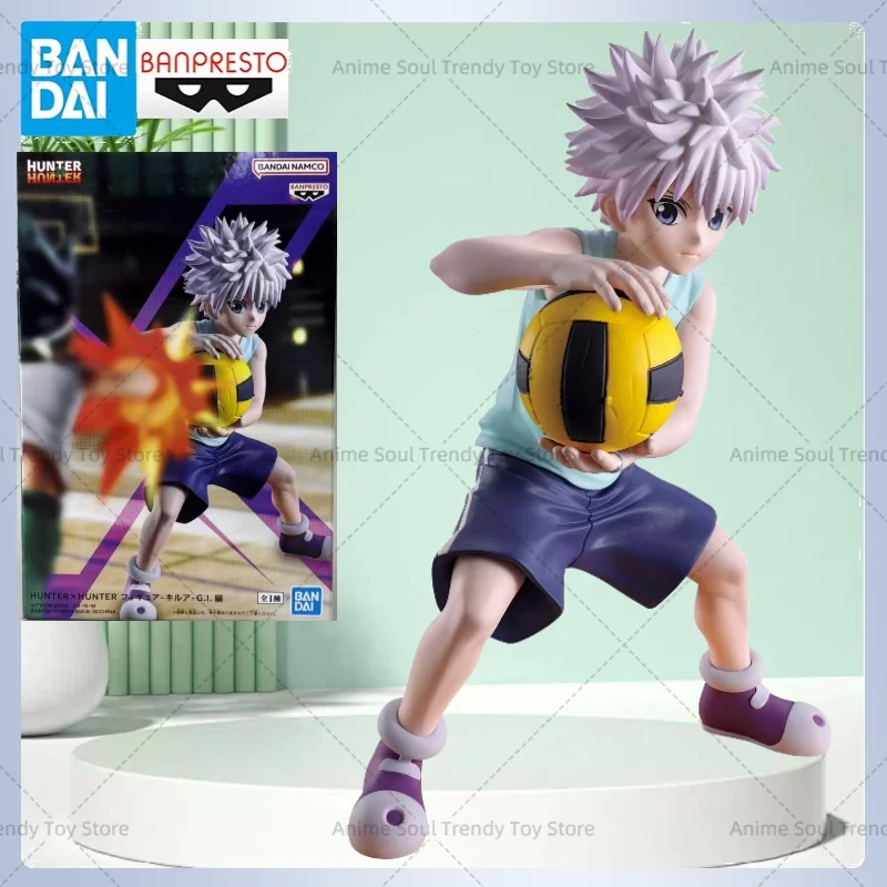 

In Stock Banpresto Bandai Namco Hunter X Hunter Killua Zoldyck G.I. Arc Volleyball Figure Anime Statue Greed Island Edition AS