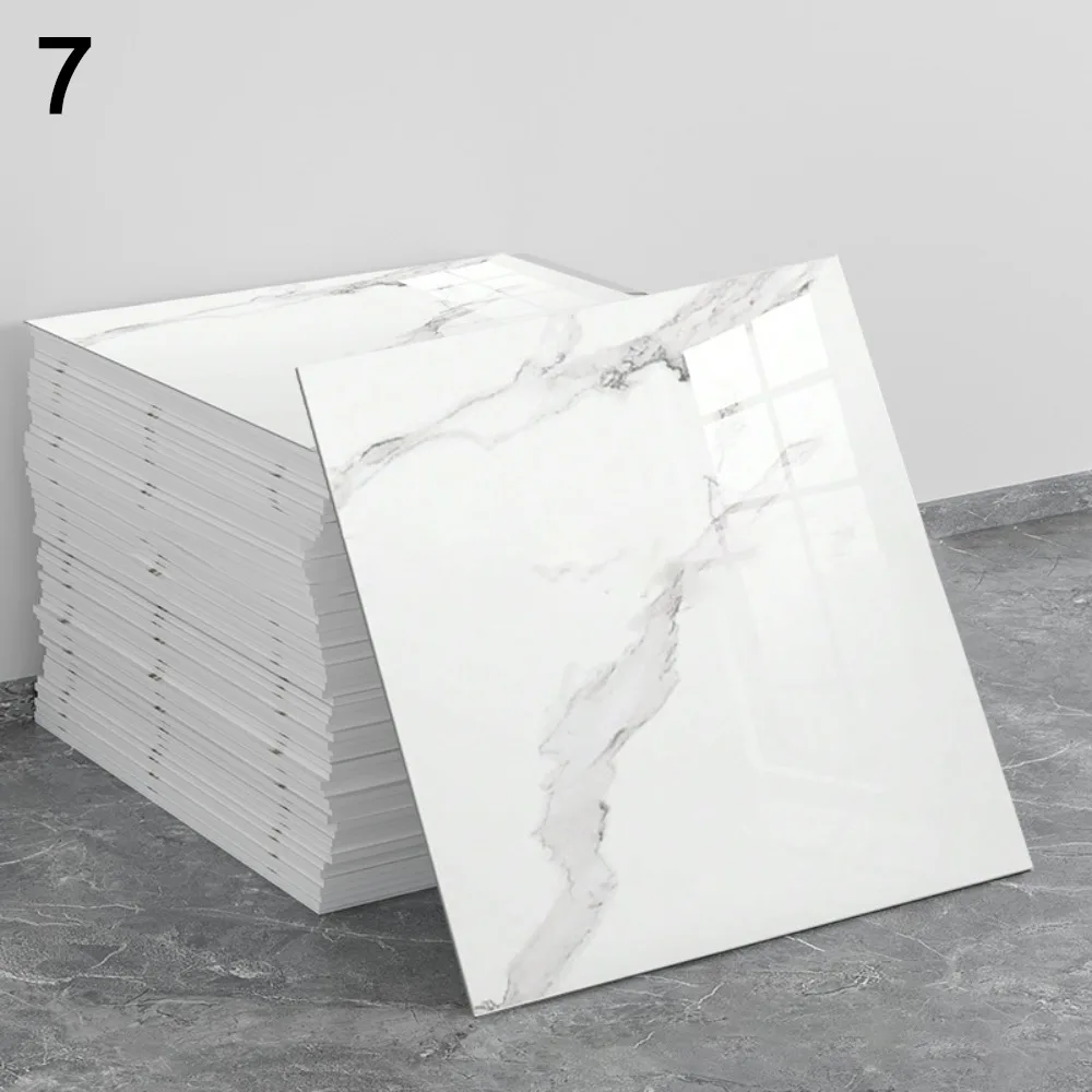 

3D Self Adhesive Tiles Floor Stickers Moisture-proof Waterproof Imitation Ceramic Wall Sticker DIY Marble Pattern Wall Decals