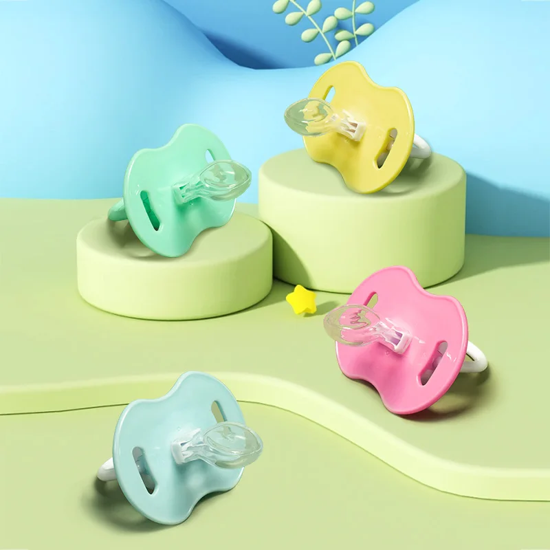 

1 Pcs Baby Pacifier For Soothing Nighttime Sleep Soft Breathable Cute Cartoon Design Baby Reborn Silicone For Baby Accessories