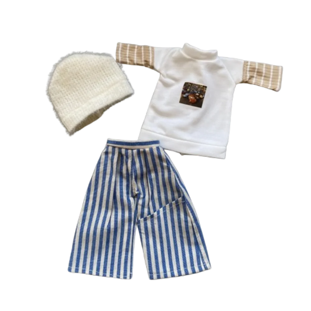 

Casual Wears Fashion Doll Outfits Set Party Clothes Dress Up 30cm Doll Clothes Cotton Cloth Handmade Doll Princess Skirt DIY Toy