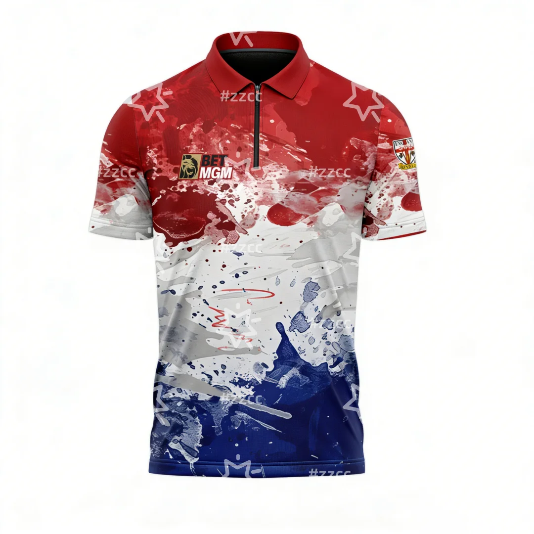 2026 PDC World Darts Championship Luke Littler (“The Nuke”) Limited Polo Jersey Sports Dry Quickly Men's T-Shirt Kid's Clothing