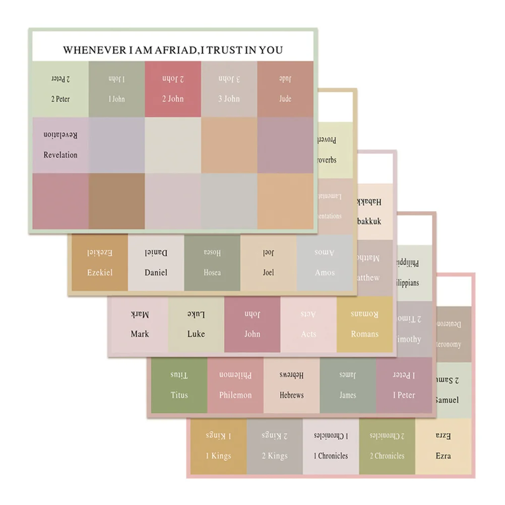 

5 Sheets Bible Tabs Convenient Labels Decorative Bookmarks Stickers Easy Read Long Lasting Quality Self Adhesive Study Notebook