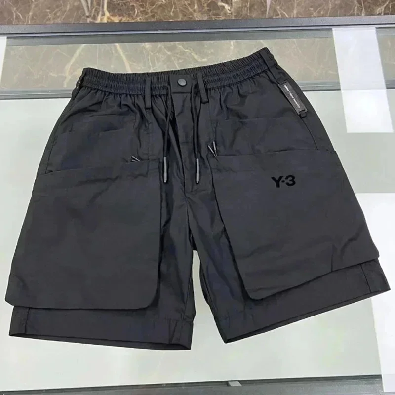 

2024 Summer Y 3 Shorts Men's Streetwear Shorts Korean Style Black Cargo Shorts Breathable Shorts Valentine's Day For Man