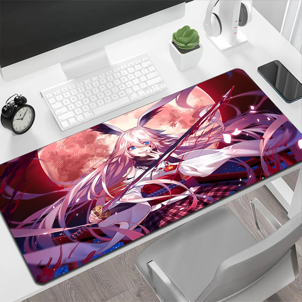 Pink Flower Hair Girl Yae Sakura Gaming Mouse Pad Large Mouse Pad PC Gamer Computer Mouse Mat Big Mousepad XXL Keyboard Desk Mat