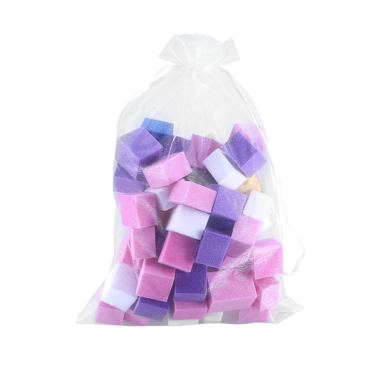 

60pcs - Colorful Sponge Files Manicure Polisher Kit Smooth Shiny Nails Portable Buffer Block For Home Salon Use Shiner Nail