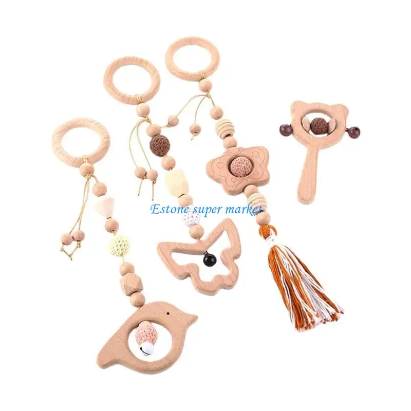 090B 4 PCS/SET MARCO GIMA BABY PIGTIZACIÓN MADERA TEATER MOLAR MOLAR ATRINGATOS Regalos