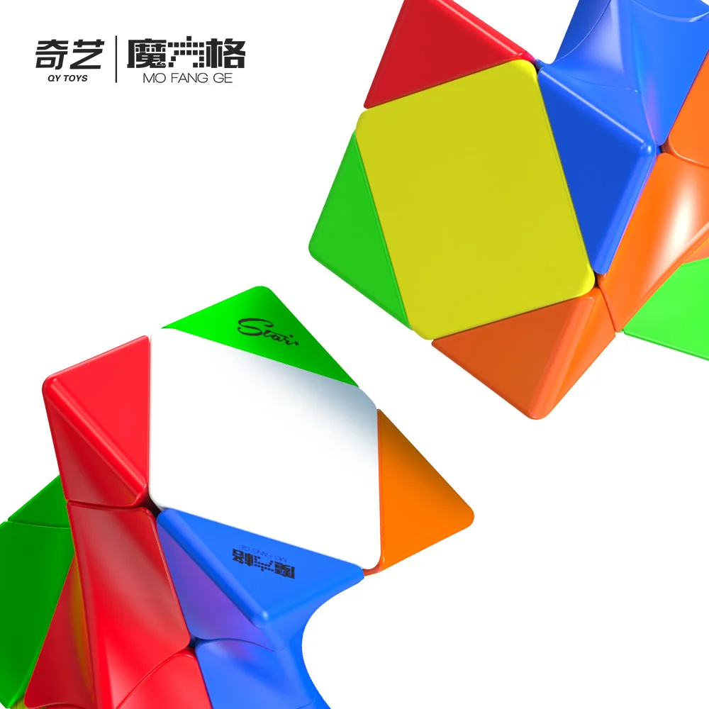 [JudyCube] Qiyi Twisty skewb Cubo de Velocidade Mágica Stickerless Profissional Fidget Toys Cubo Mágico Quebra-cabeça