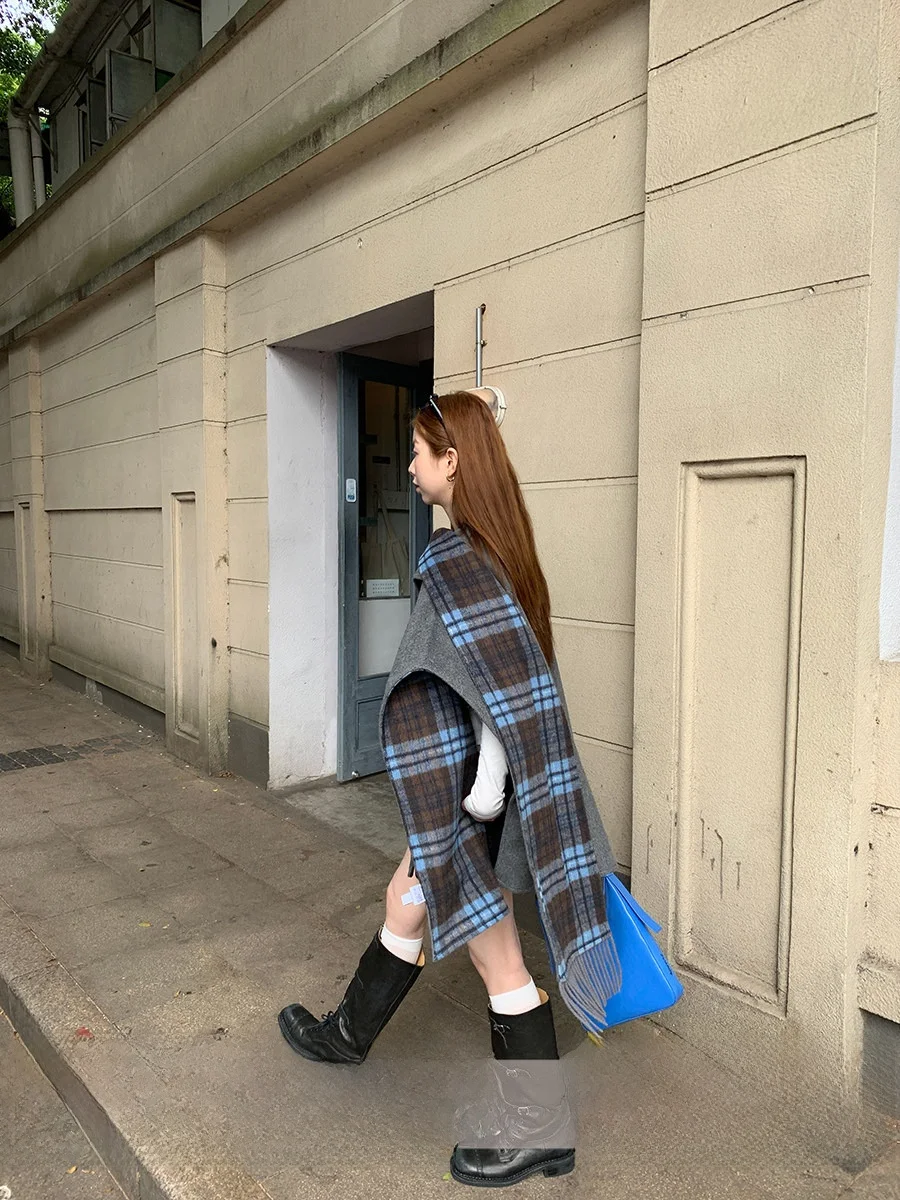 

ay Woolen Coat Women's Autumn Winter Cowl Ne Long Line Ele New Sle 2025 Faionable Outerwear Casual Commute