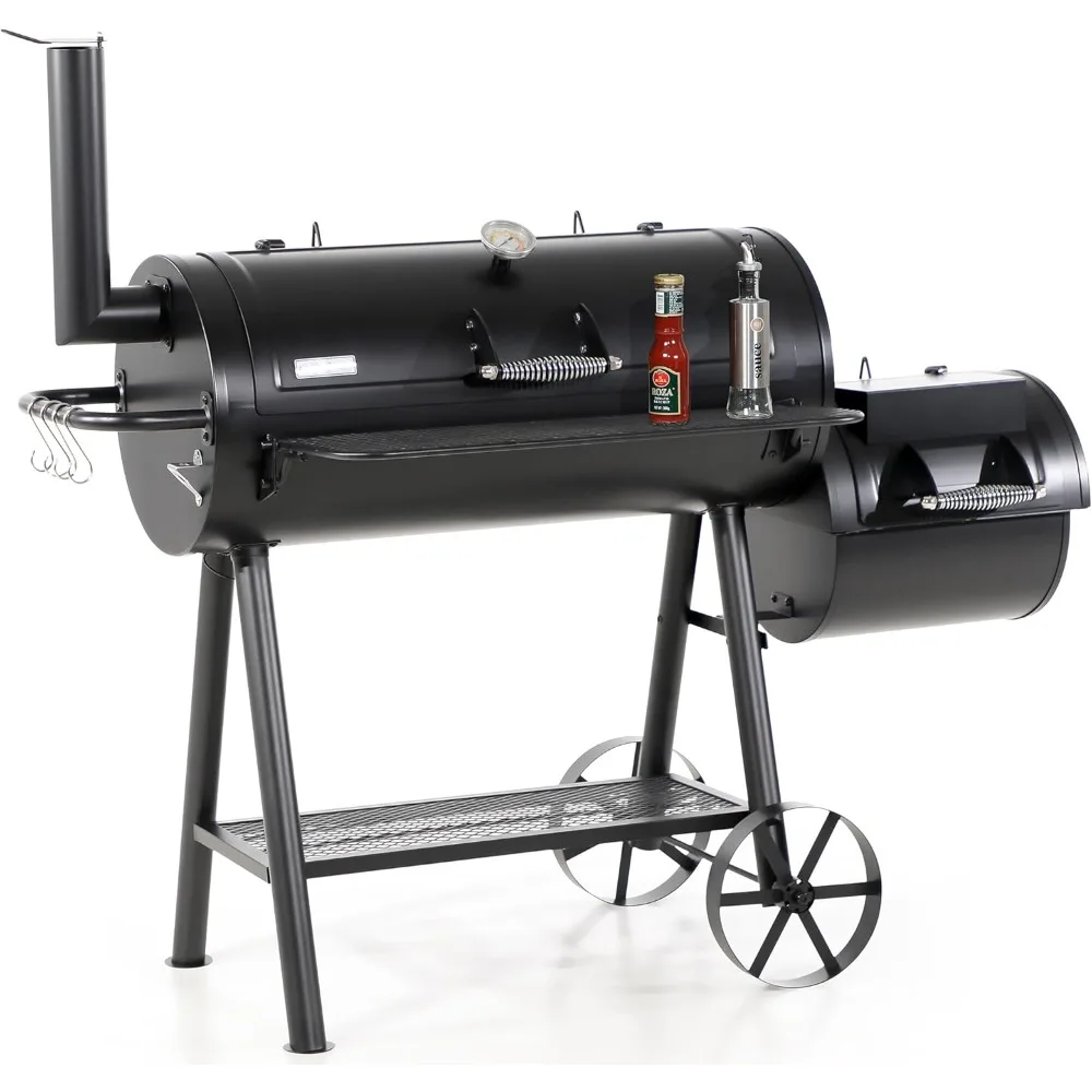 Duty Outdoor Smoker,Extra Large Cooking Area Best Charcoal Smoker and Grill Combo for Outdoor Garden Patio and Backyard Cooking