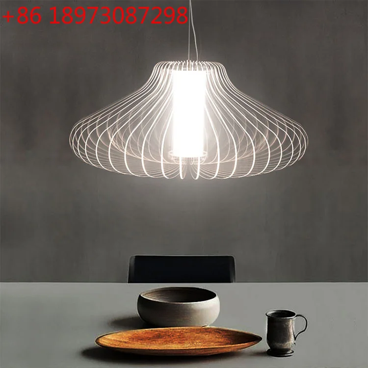 

Nordic postmodern bedside clothing shop living room lamps restaurant acrylic creative personality chandeliers