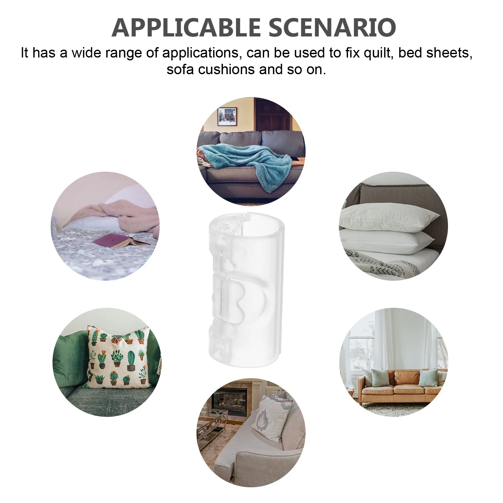 20 Pcs Bed Sheet Clamps ABS Anti Quilt Cover Fixer Sofa Mat Clips Home Use Easy Install Blanket Fasteners