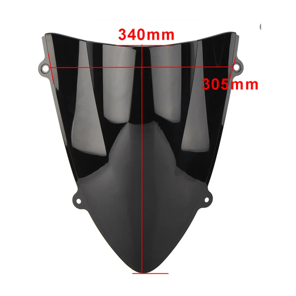 Motorcycle Double Bubble Windshield Deflector Protector Wind Screen For Kawasaki Ninja 250 250R EX250 2008 2009 2010 2011 2012