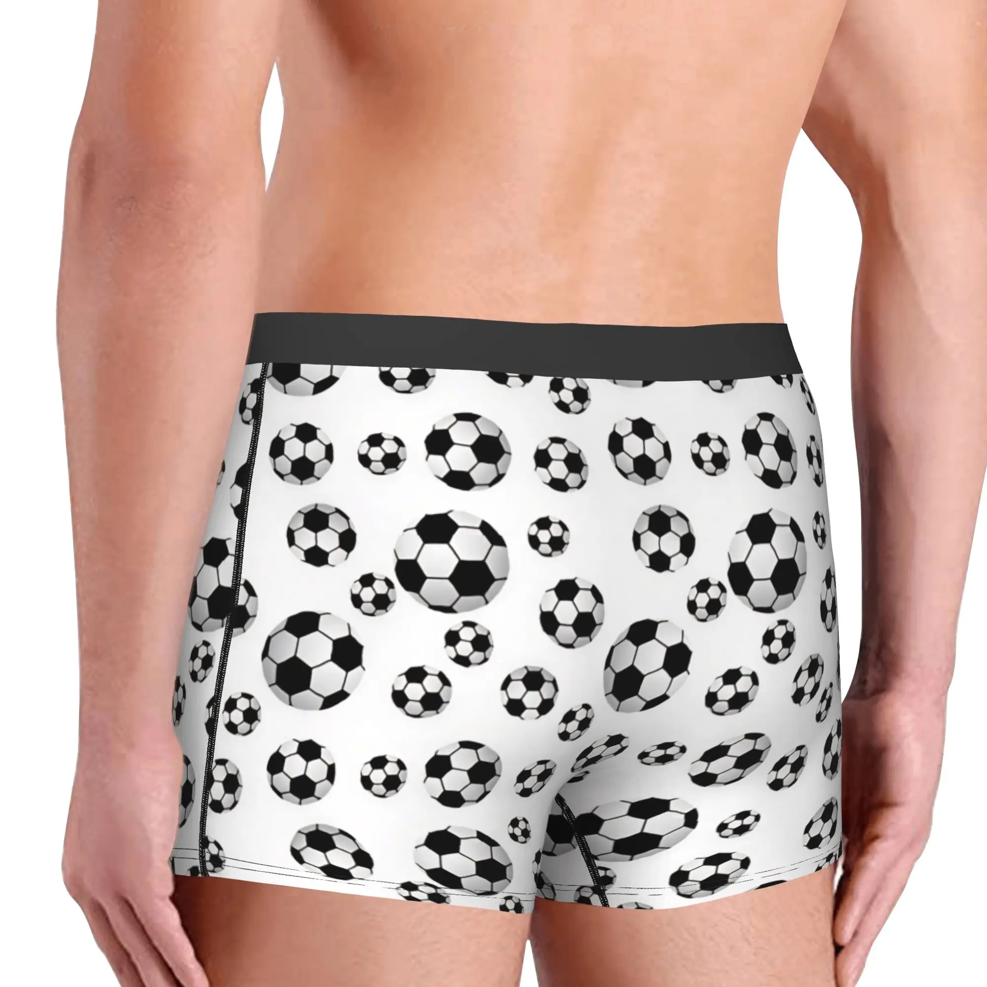 Sports Soccerly Seamless Pattern Boxers Shorts Men's Footbally  Briefs Underwear Fashion Underpants