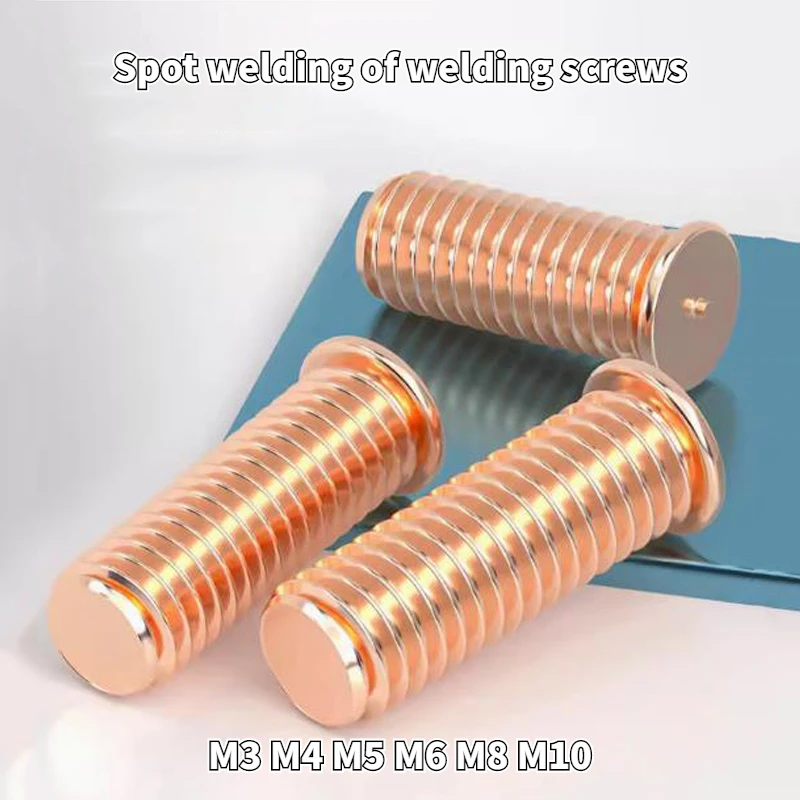 Copper Plated Welding Screws Spot Welding Screws Stud Spot Welding Column M3 M4 M5 M6 M8 M10