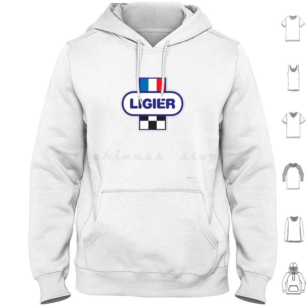 Ligier Team Logo 1981-83 Hoodie Cotton Long Sleeve Ligier Gitanes Ligier Ligier Gitanes Ligier Ligier Grand Prix
