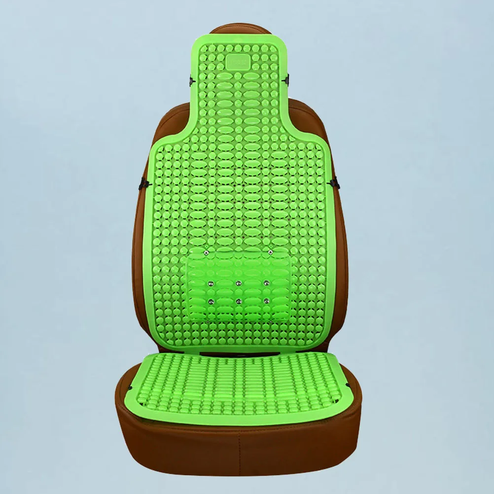 

Summer Cool Cushion Ergonomic Breathable Back Support Massage Car Seat Pad Wooden Bead Mat for Home Office Vehicle Lumbar Pain