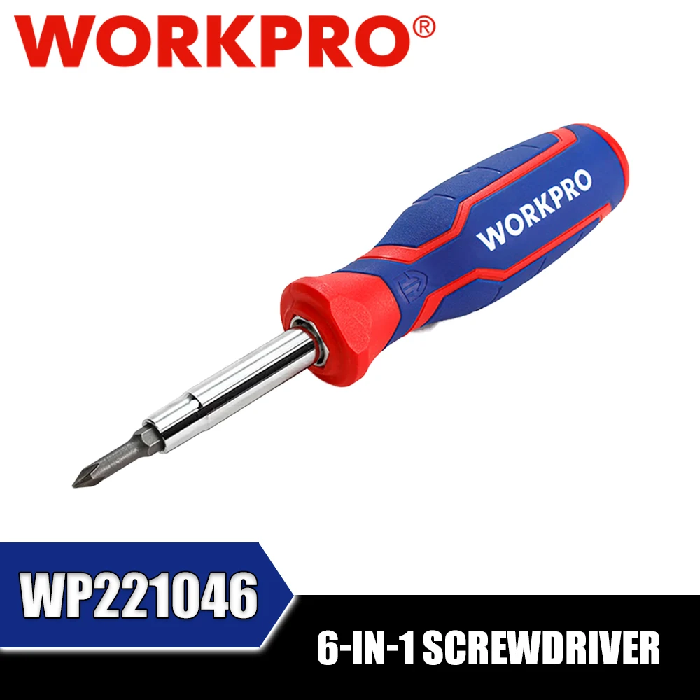 WORKPRO WP221046 6-In-1 Screwdriver Tool Accessories