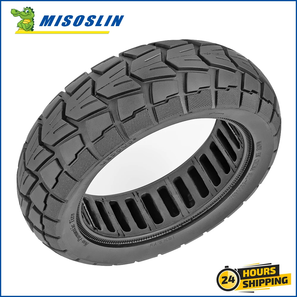 

10x2.75 Solid Tire Tubeless Wheel For KuGoo M4 Electric Scooter Hollow Soft Elastic Tyre 10 Inches Puncture Proof Tires Parts