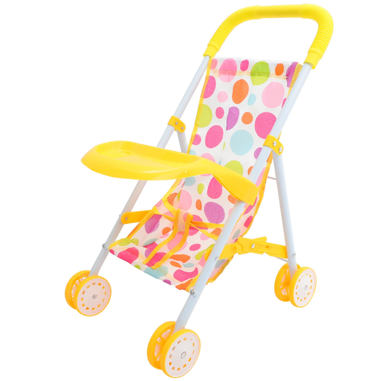 รถเข็นเด็กน้ำหนักเบา ขนาดกะทัดรัด แบบจำลองรถเข็นเคลื่อนที่ได้ สำหรับเล่นสมมติการเดินทาง อุปกรณ์เสริมรถเข็นเด็กขนาดเล็ก