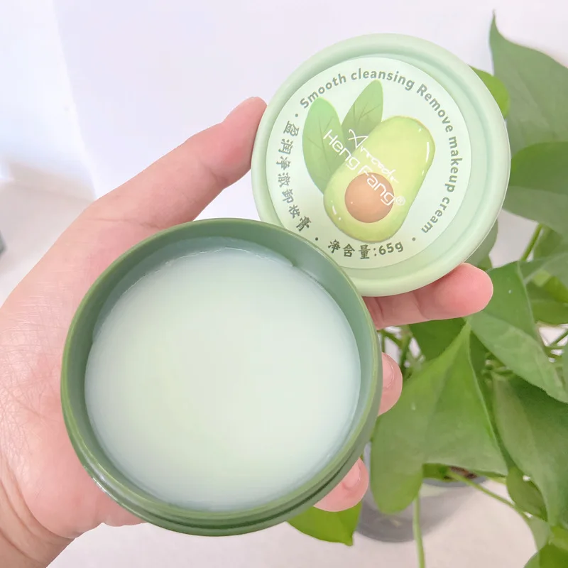 Hengfang Peach Avocado Makeup Remover Cream Facial Deep Cleansing Gentle Makeup Remover Gel Oil Face Cleaner Cosmetic 65g