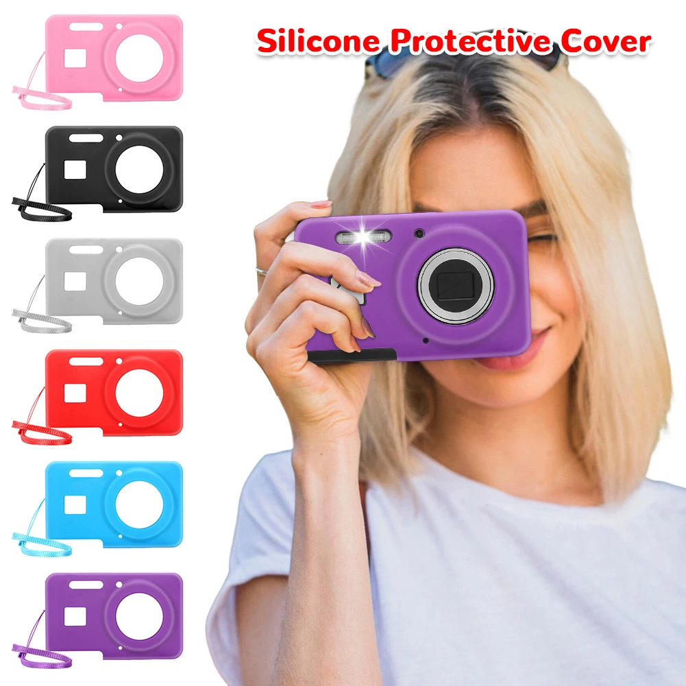 Für KODAK PIXPRO FZ55 Weiche Silikon Schutzhülle Einfarbig Slim Fit Kamera Tasche Leichte Kamera Hülse Kamera Zubehör
