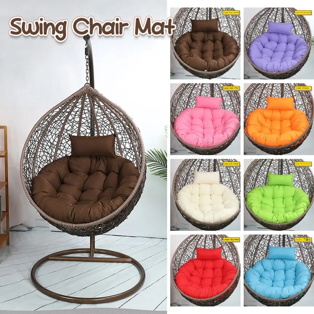 

Hammock Swing Chair Mat Durable Outdoor Supply Thickened Round Pouf Cushion 105cm Floor Cushions Backrest Pillow Balcony